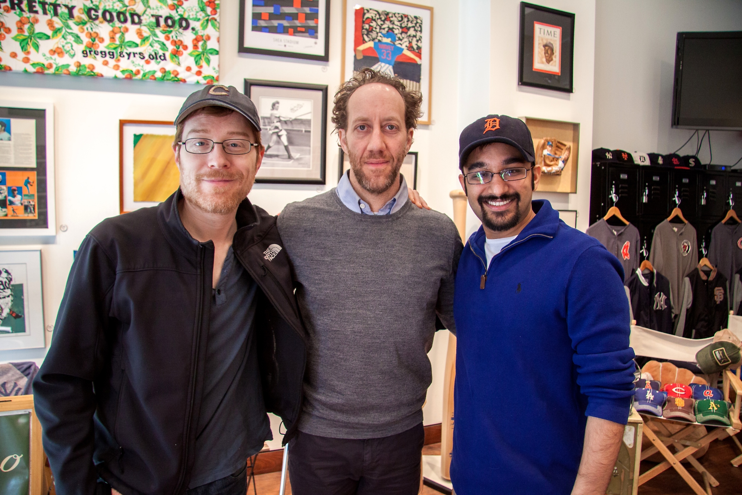  Anthony Rapp, Joey Slotnick and Muneesh Jain 