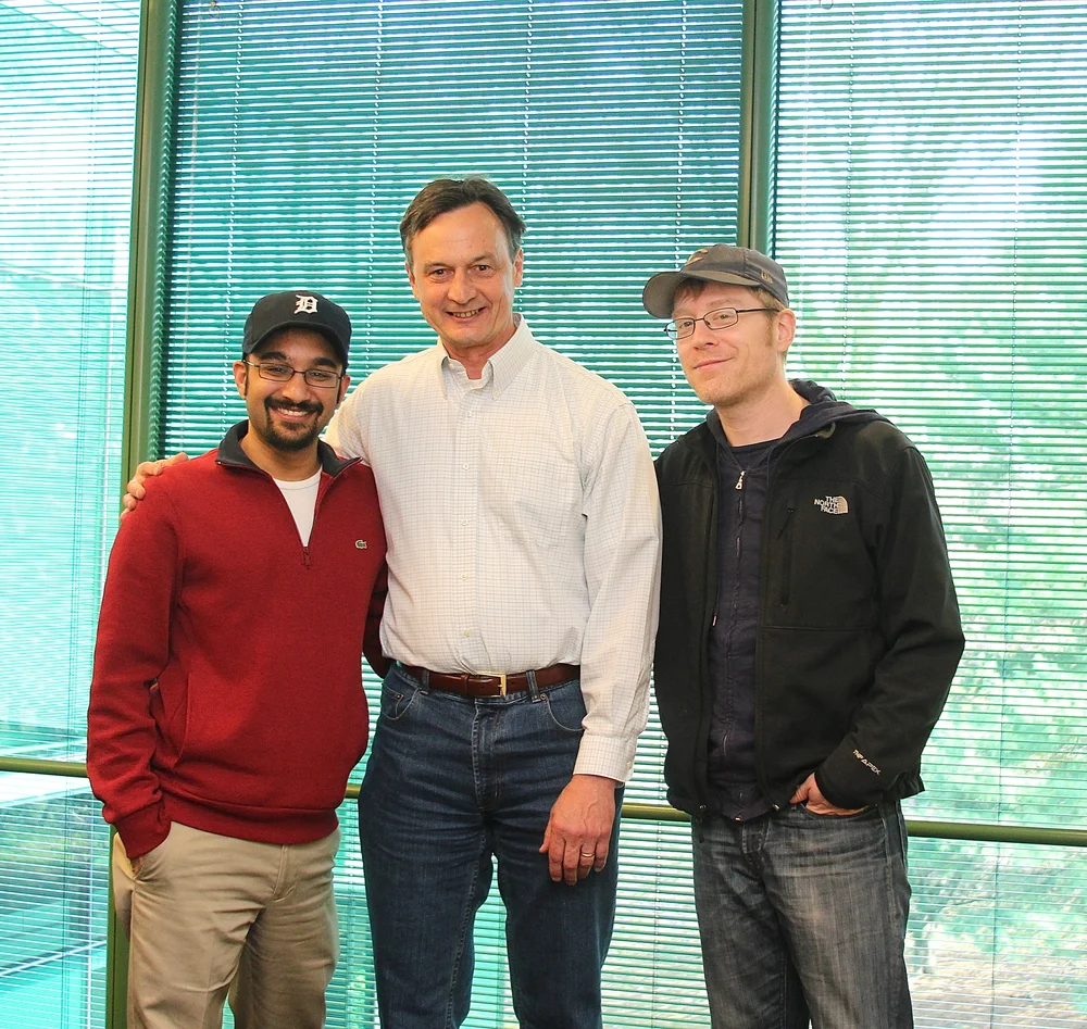  Muneesh, Charles and Anthony post-podcast taping.&nbsp; 