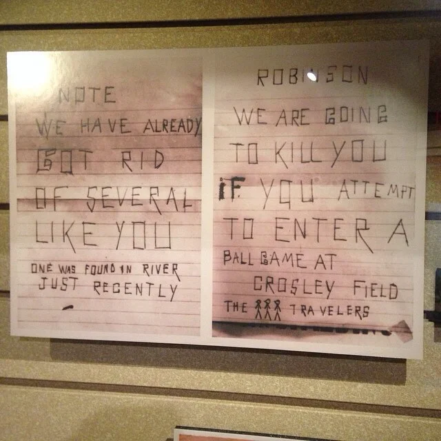  Two letters to Jackie Robinson which are now on display&nbsp;in Cooperstown 