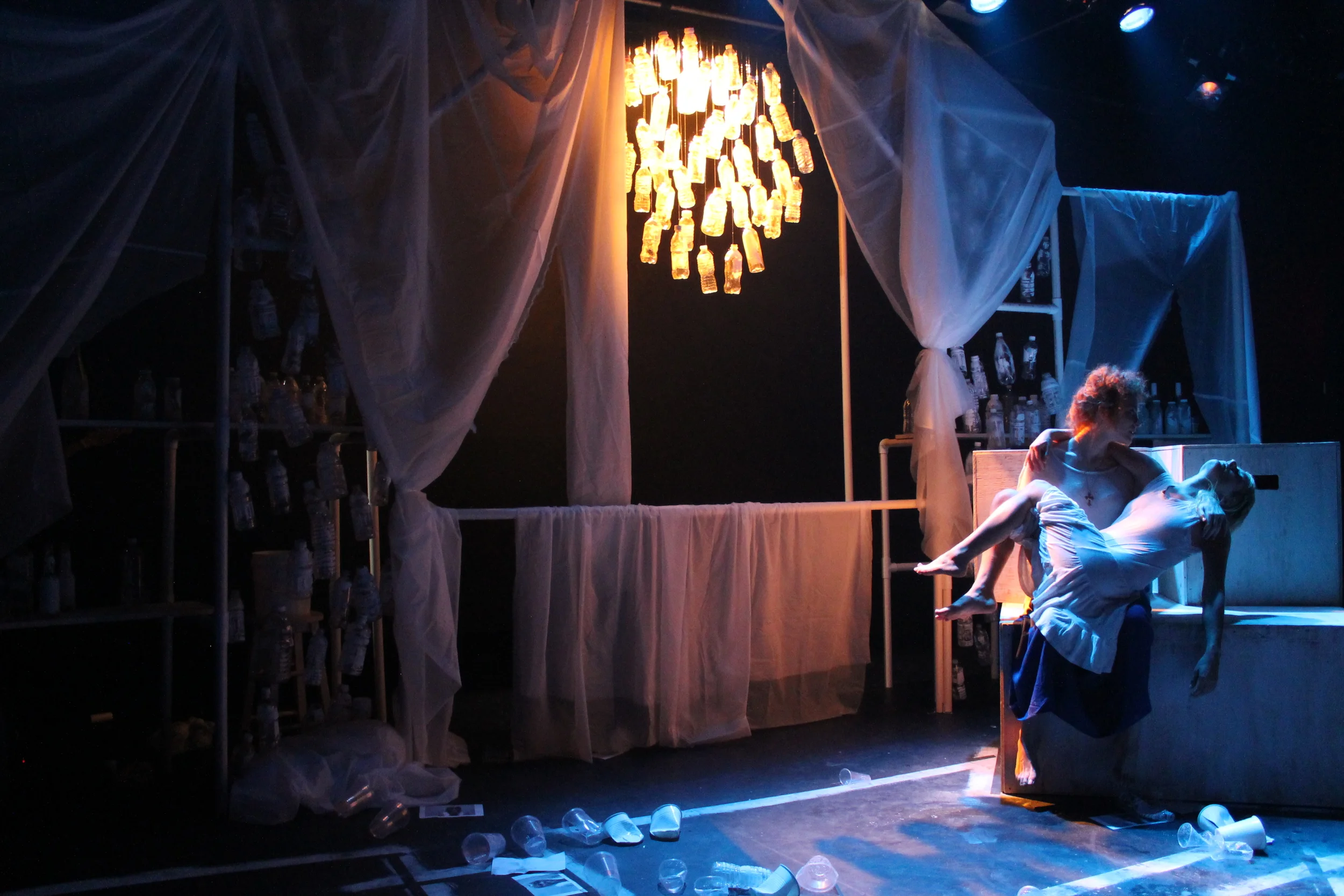 The Miracle Play. Throughout a devised, collaborative process, ensemble members discovered meaningful images, experiences and moments in Ashley Jacobson’s new, episodic play. Directed by Clare Hammoor. Photos by Ashley Lauren Hamilton.