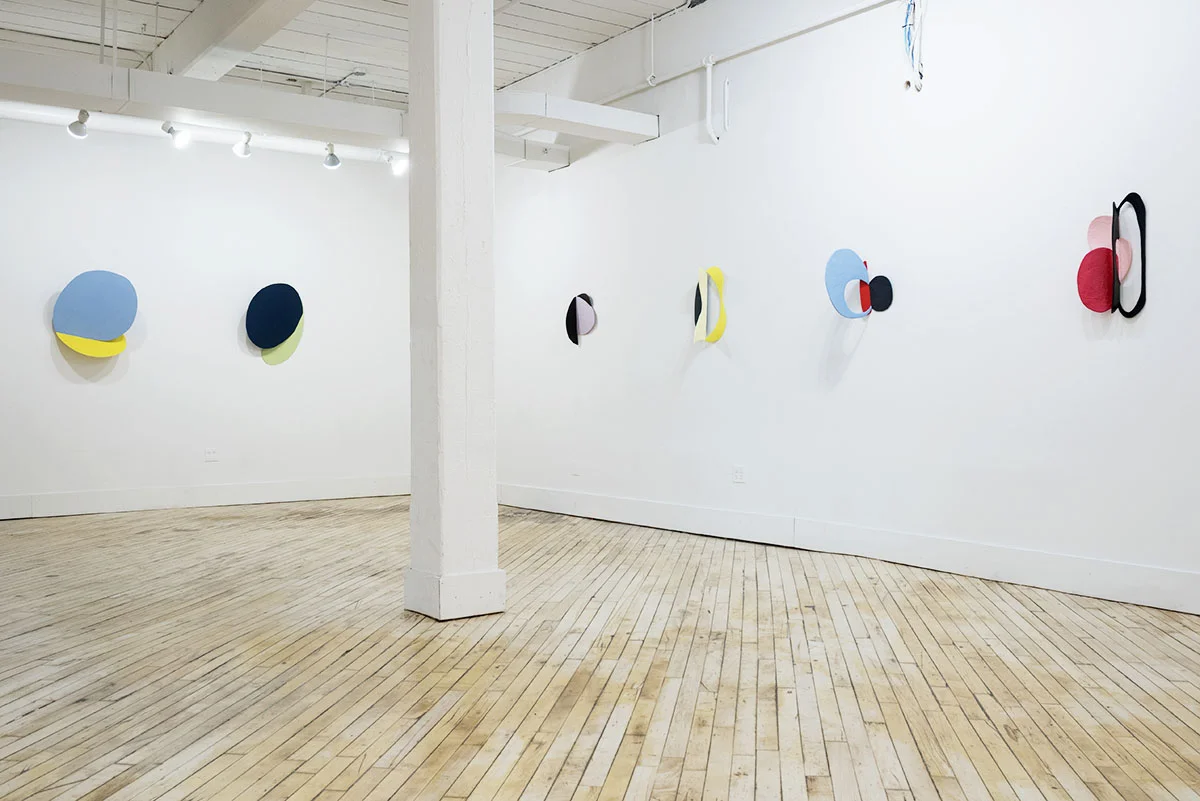 Installation Shot of 'Flat Touch' exhibition, Pratt Institute, Steuben Gallery, 2018