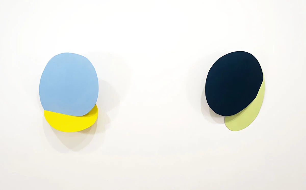 Fold together, (L) 40in x 35in (R)35in x 30in, metal, paint, 2018