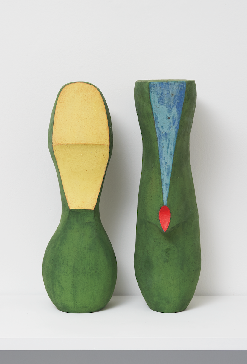 Primary, 2019, ceramic, acrylic paint, 15" x 9.5" x 7"