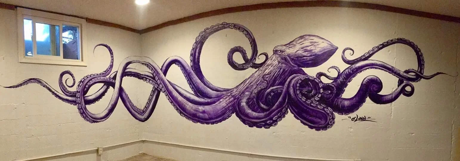 Octopus Glam 2017 Acrylic 15' x 4'