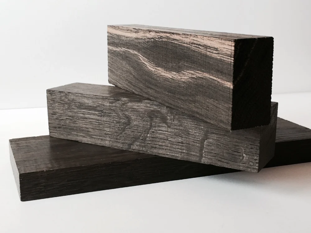 black wood block