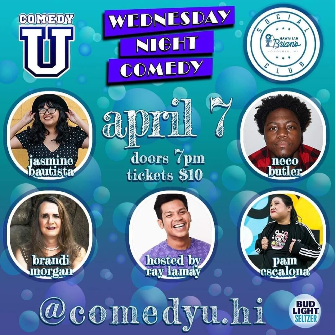 With so much trouble in the world you can always count of @comedyu.hi to bring the funny vibez. #localcomedy #standupcomedy