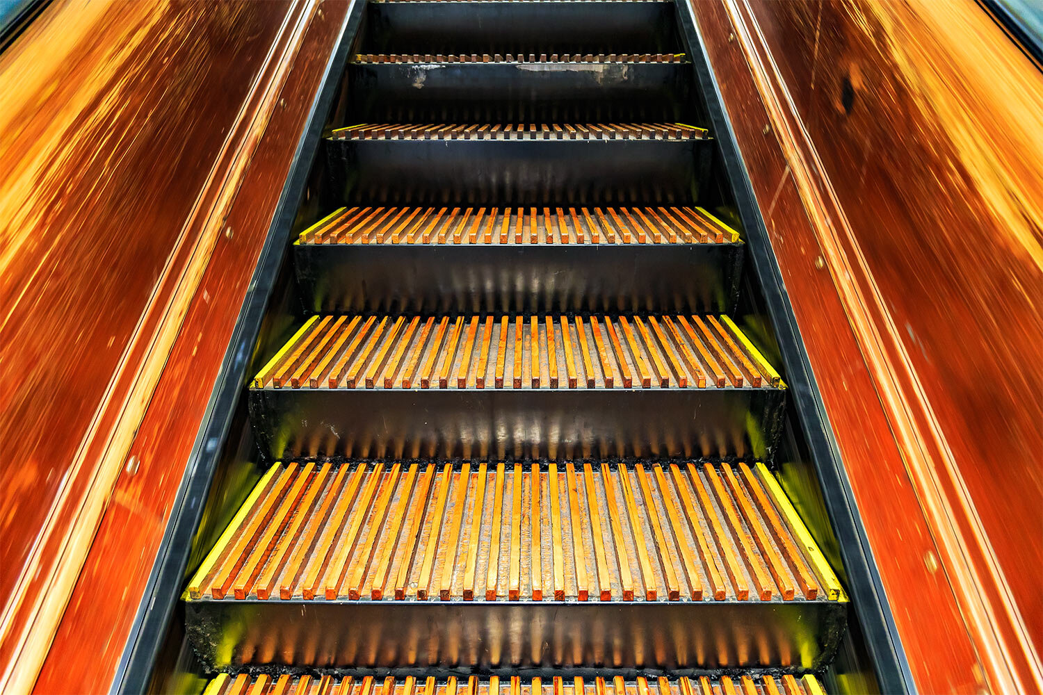 Macy's Wooden Escalators
