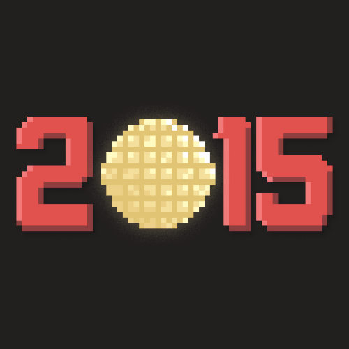 New Years 2015, pixel art.