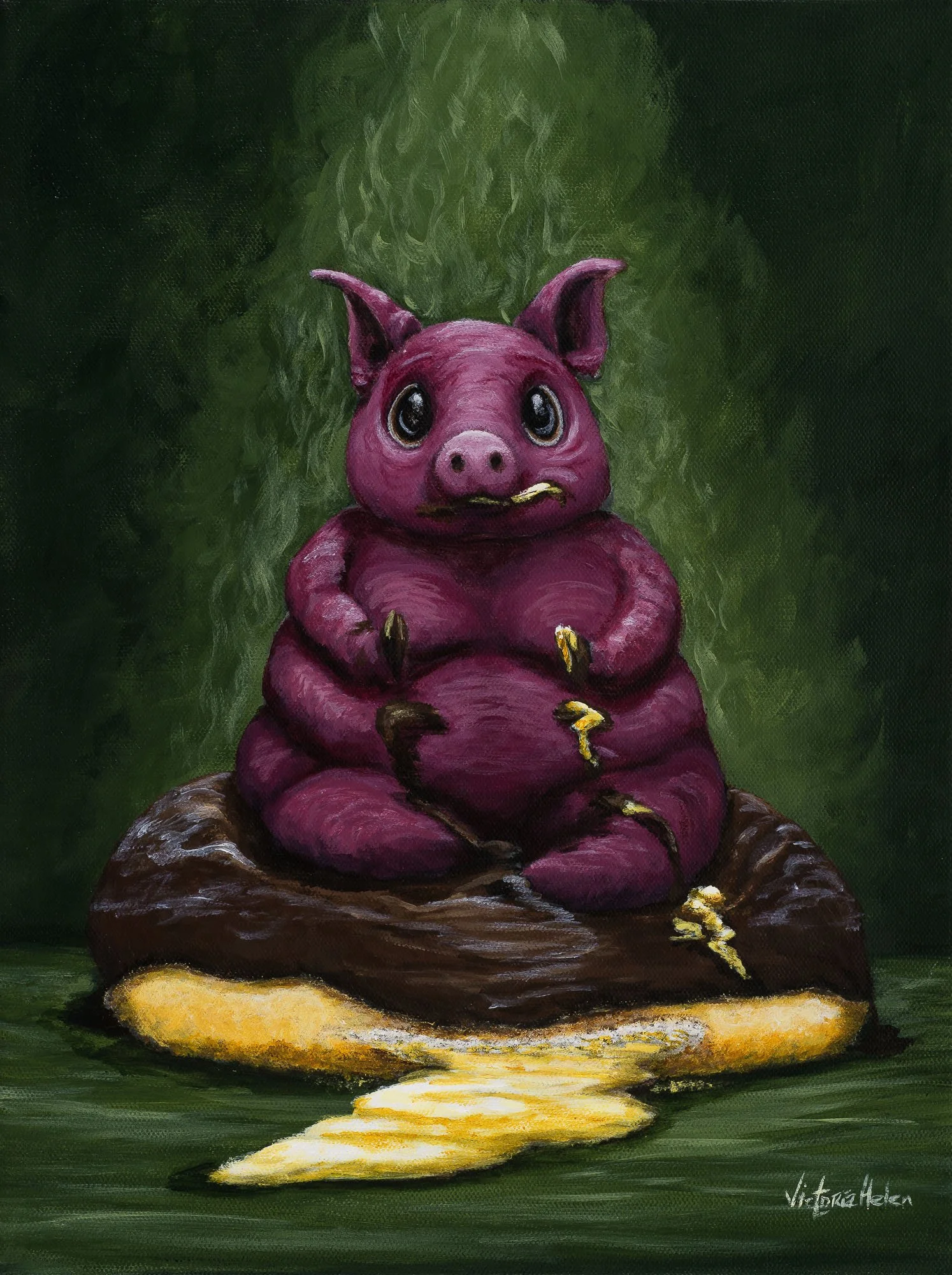 Zen Of Donut 12" x 16" original and prints available