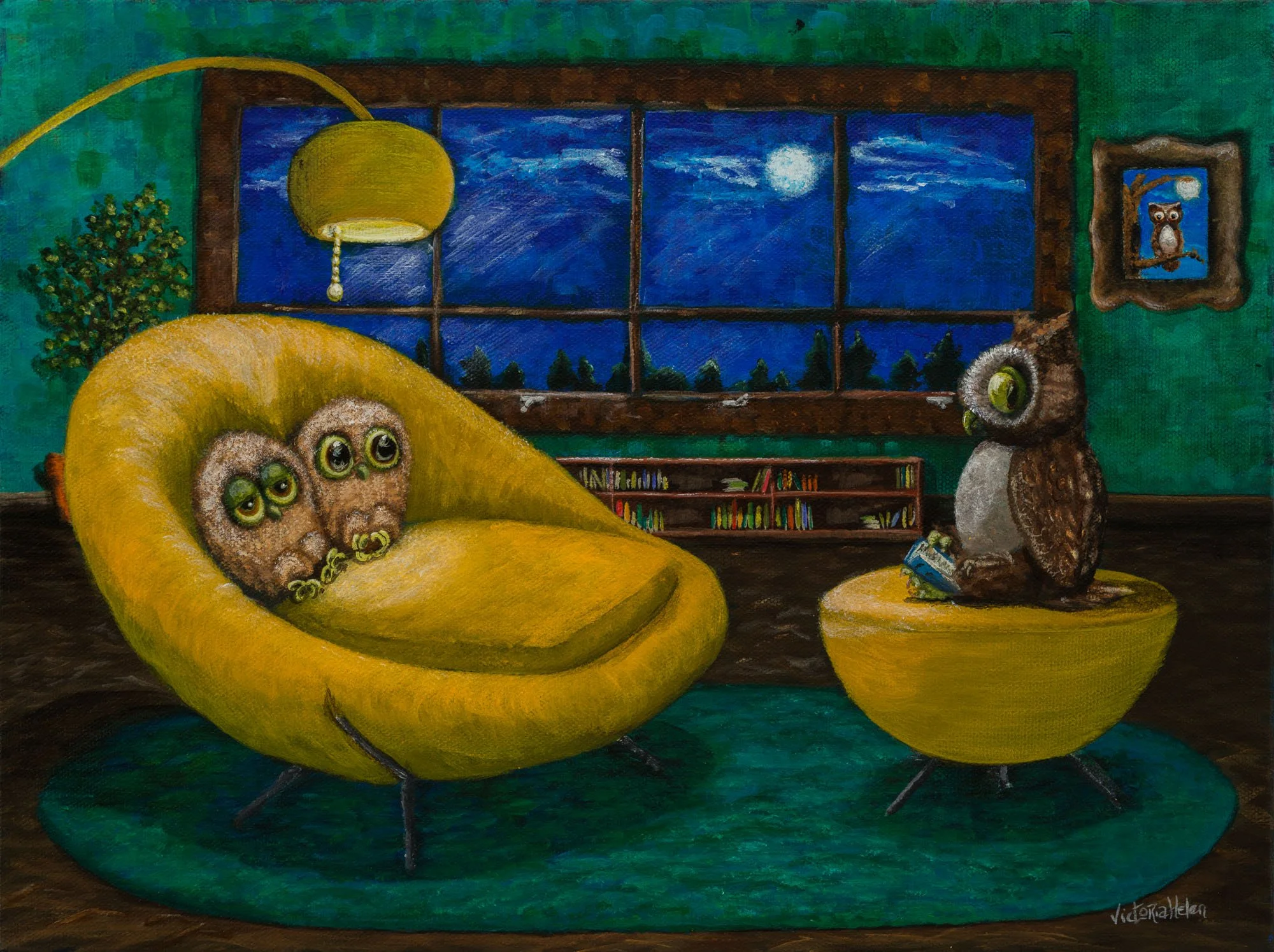 Harriet Always Pays Attention 12" x 16", available, print available