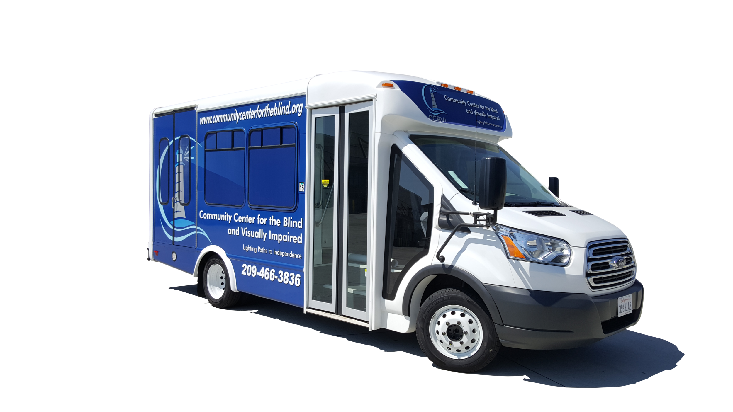  Community Center for the Blind and Visually Impaired bus wrap. 