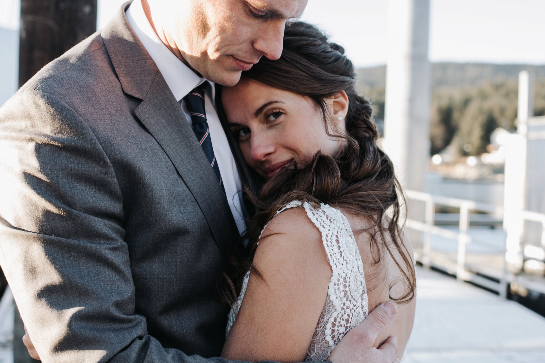 Juneau harbor wedding