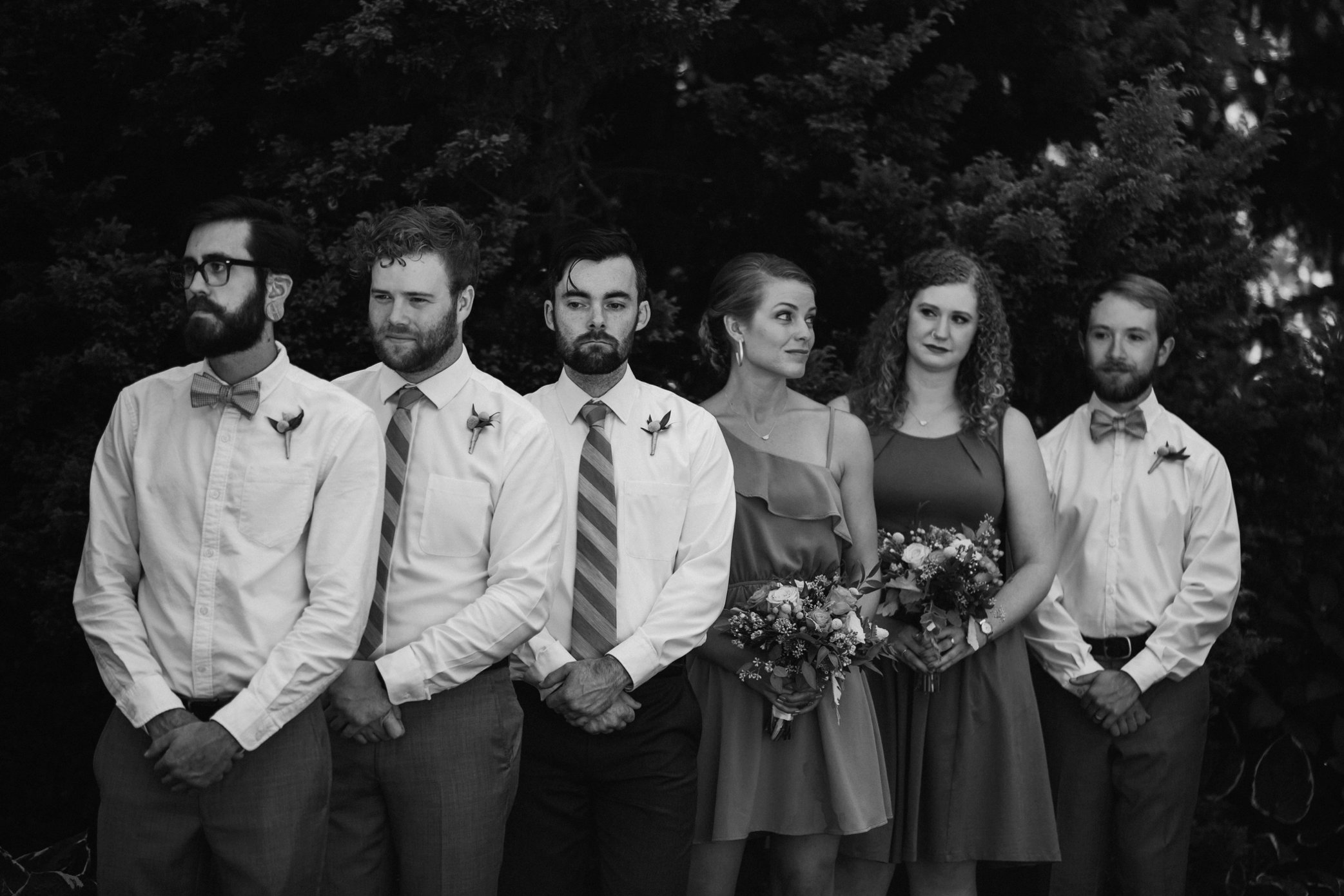 mixed bridal party