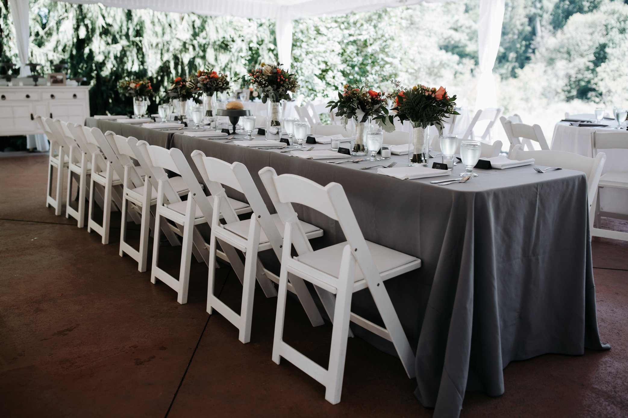 head table at wedding