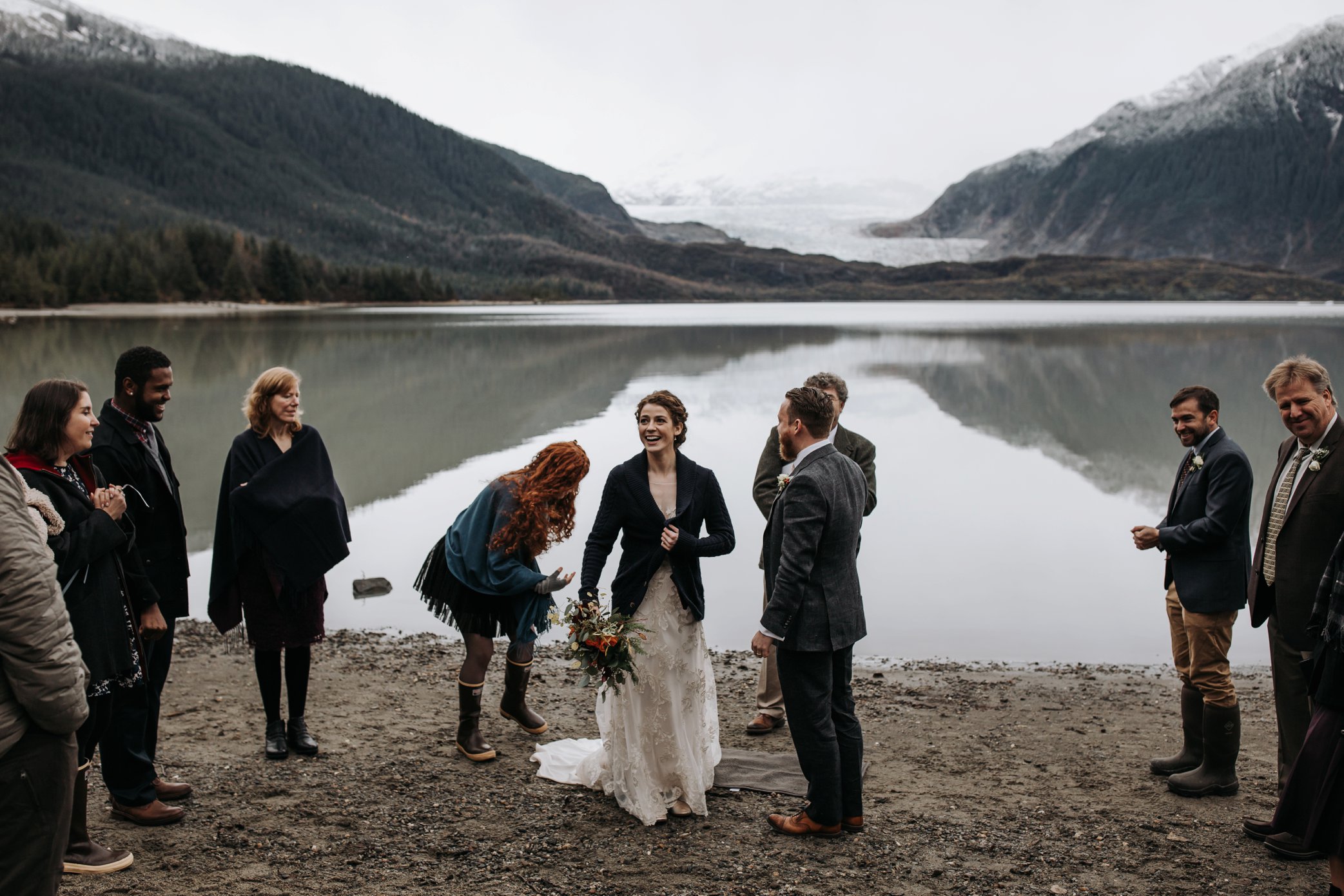 intimate wedding in juneau alaska