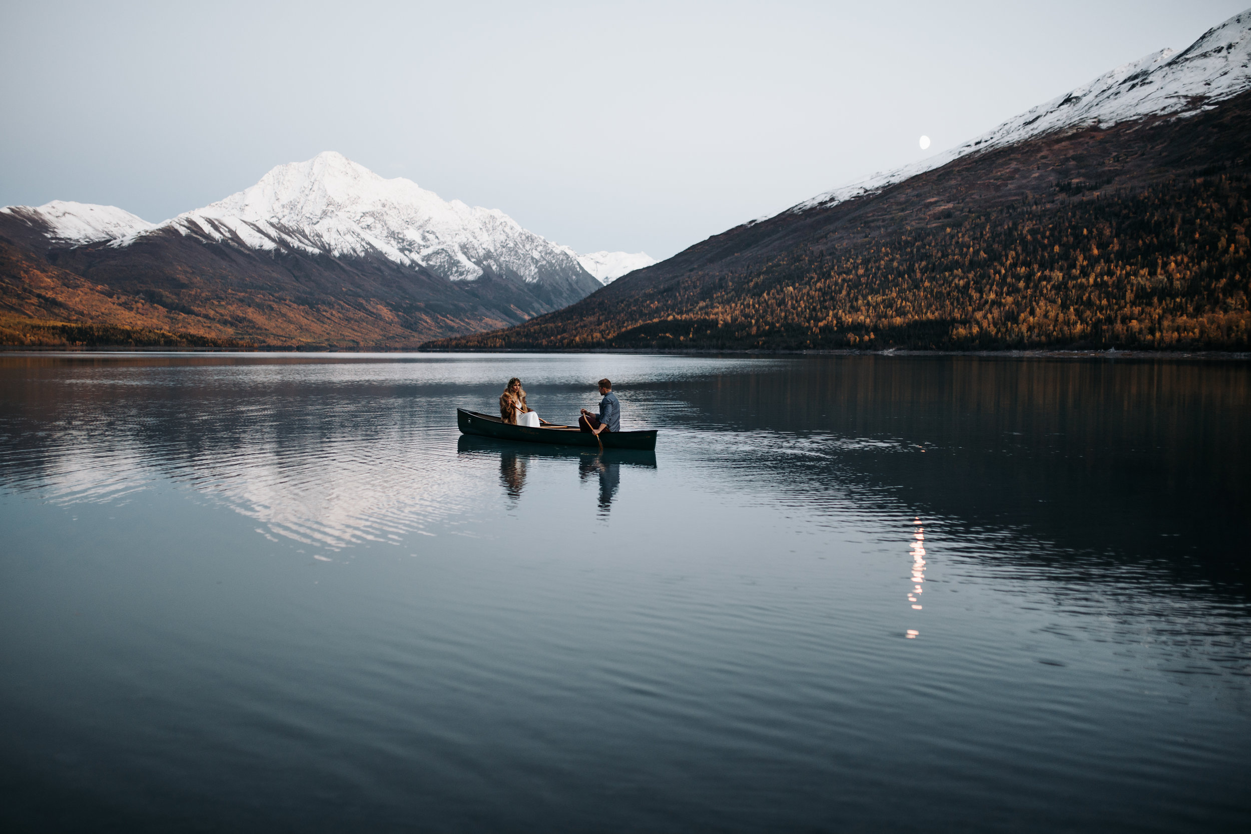  eklutna lake elopement in alaska 