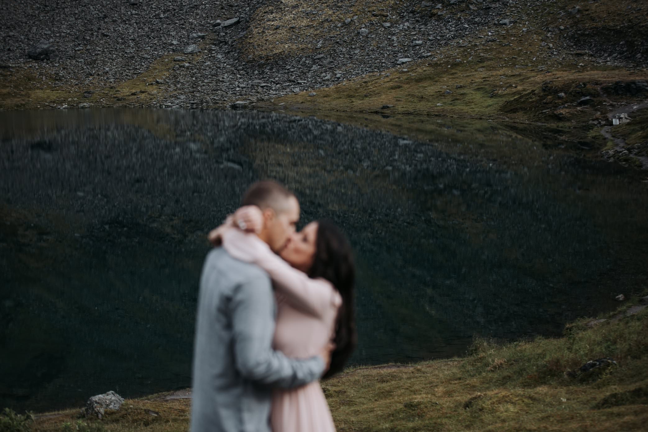 engagement at lake