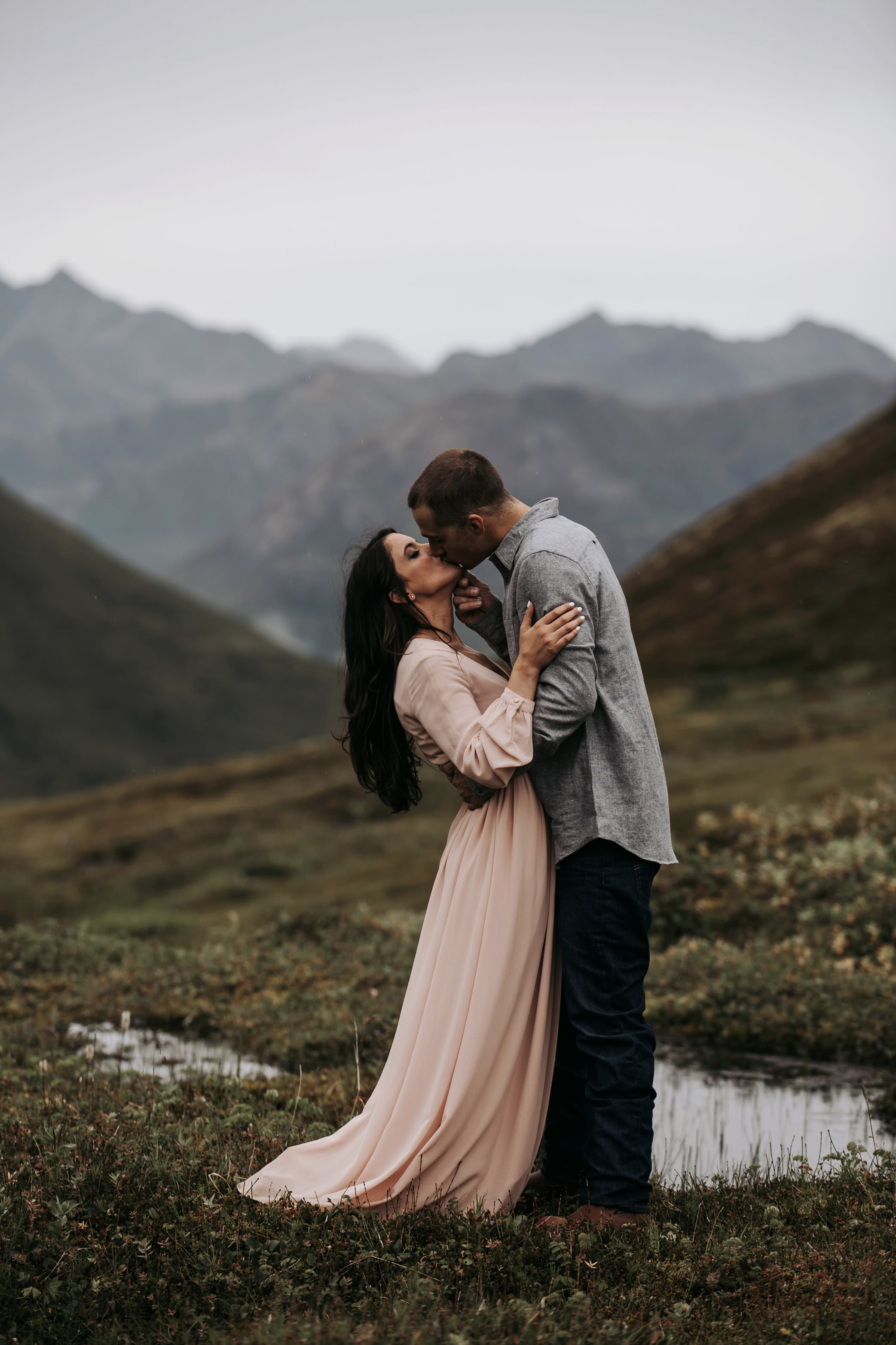 engagement in the mountains 