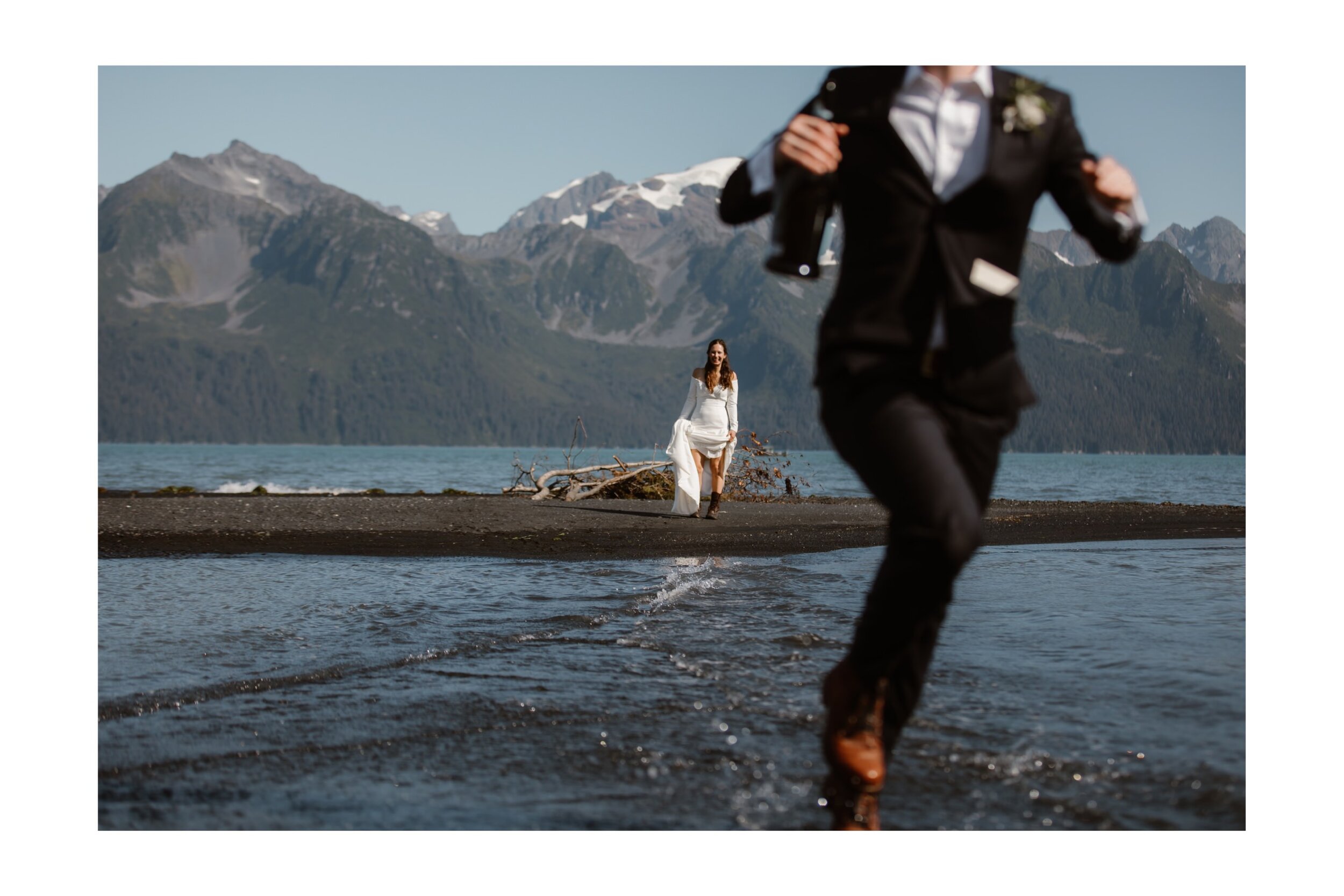  Seward Alaska Beach Elopement 