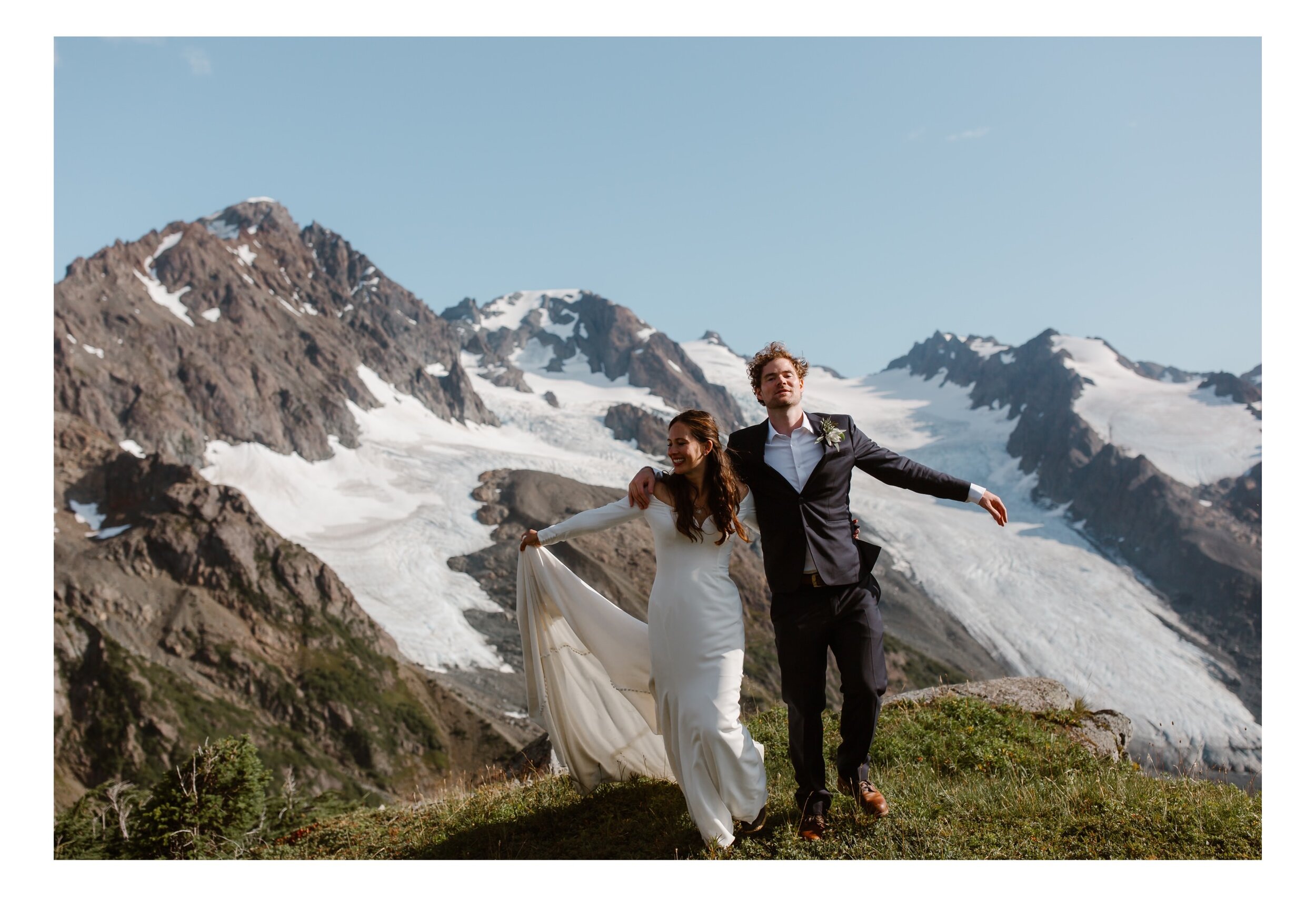  Glacier Helicopter Elopement in Seward Alaska 