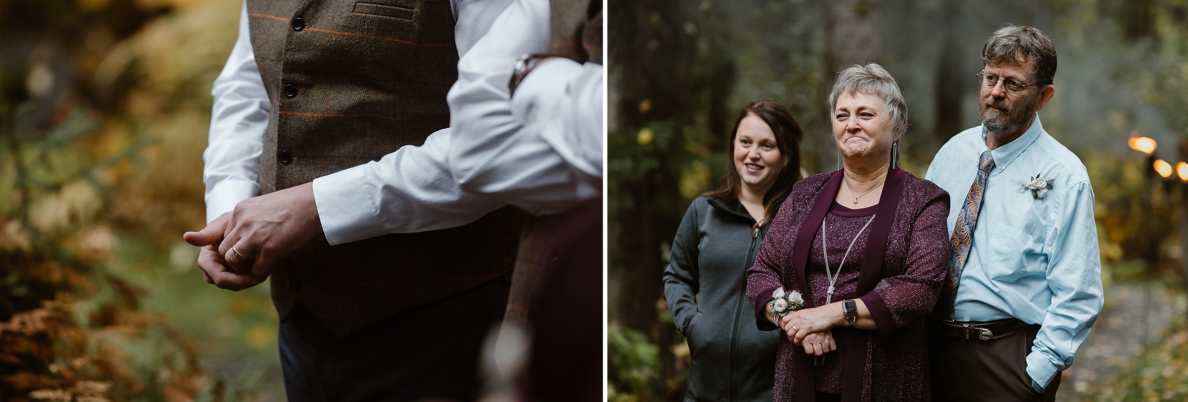  wedding ceremony at raven glacier lodge 