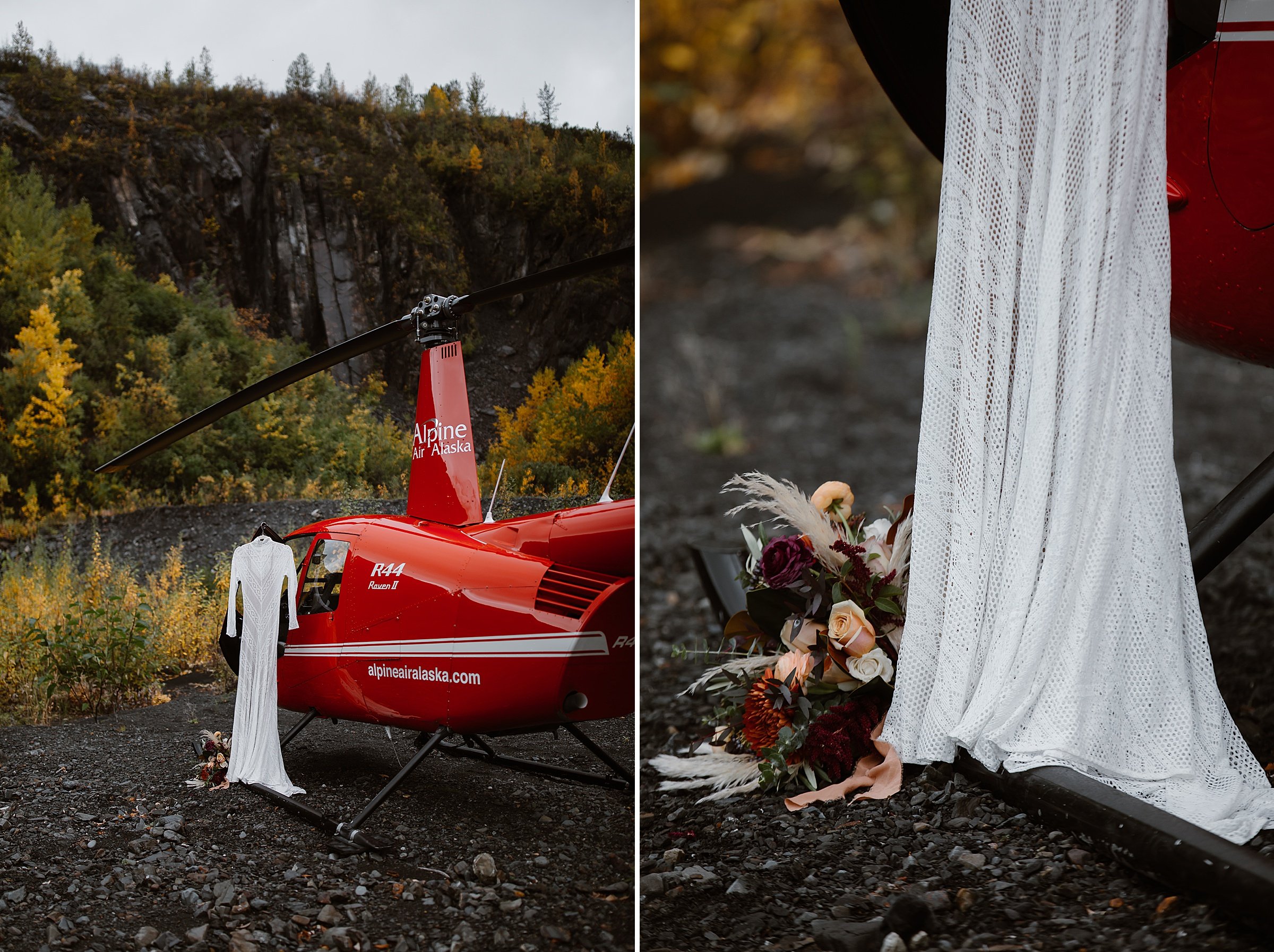  raven glacier elopement with helicopter 