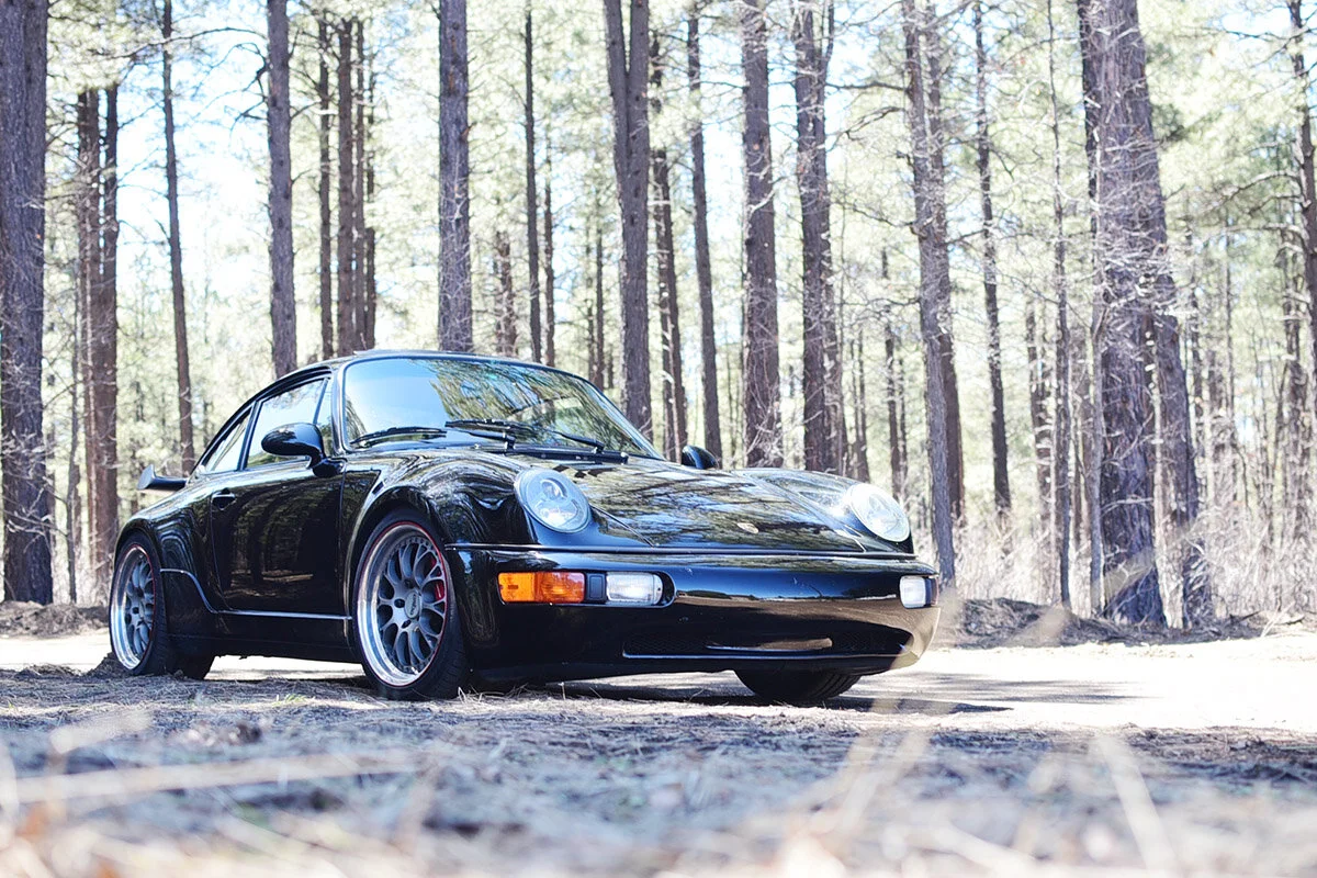 Black Widow 1989 Porsche 964 C4 Turbo Retromod