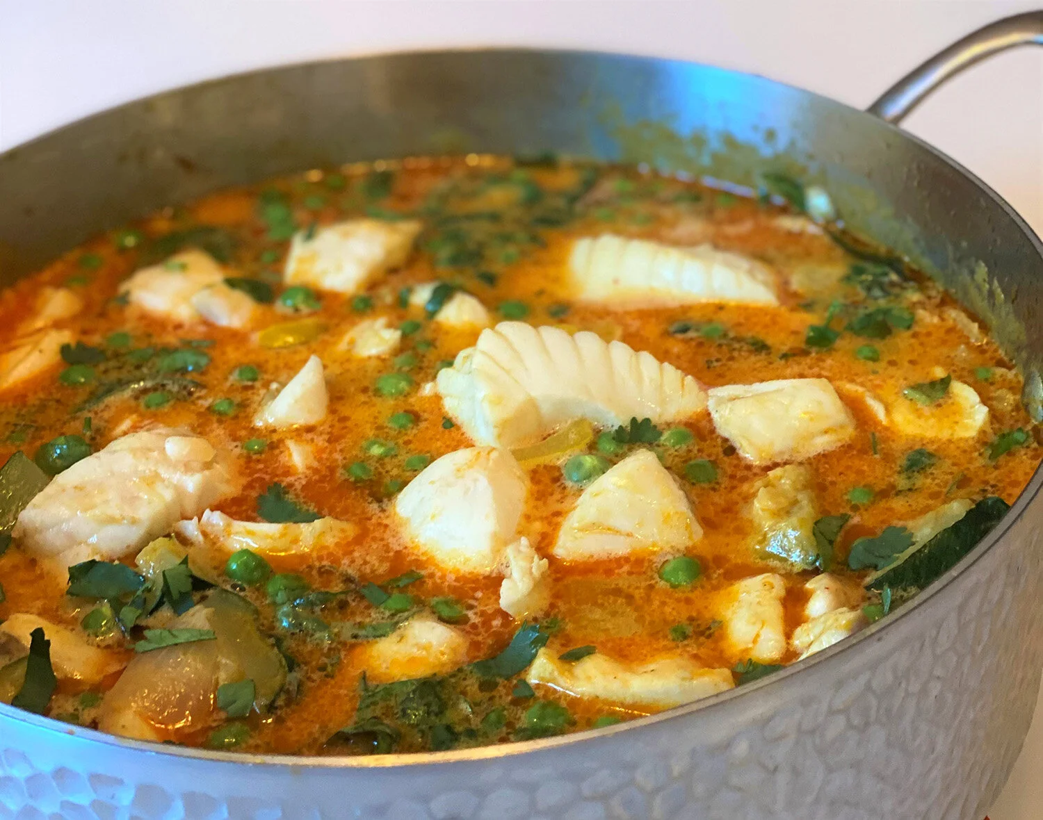 Wild Pacific Halibut Thai Coconut Curry Stew