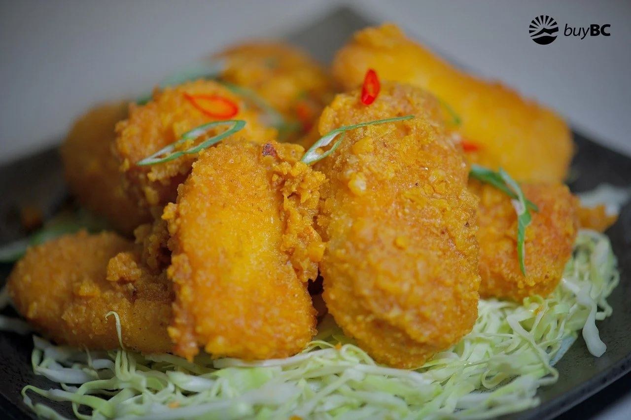 Salted Egg Yolk Fried Halibut Nuggets 