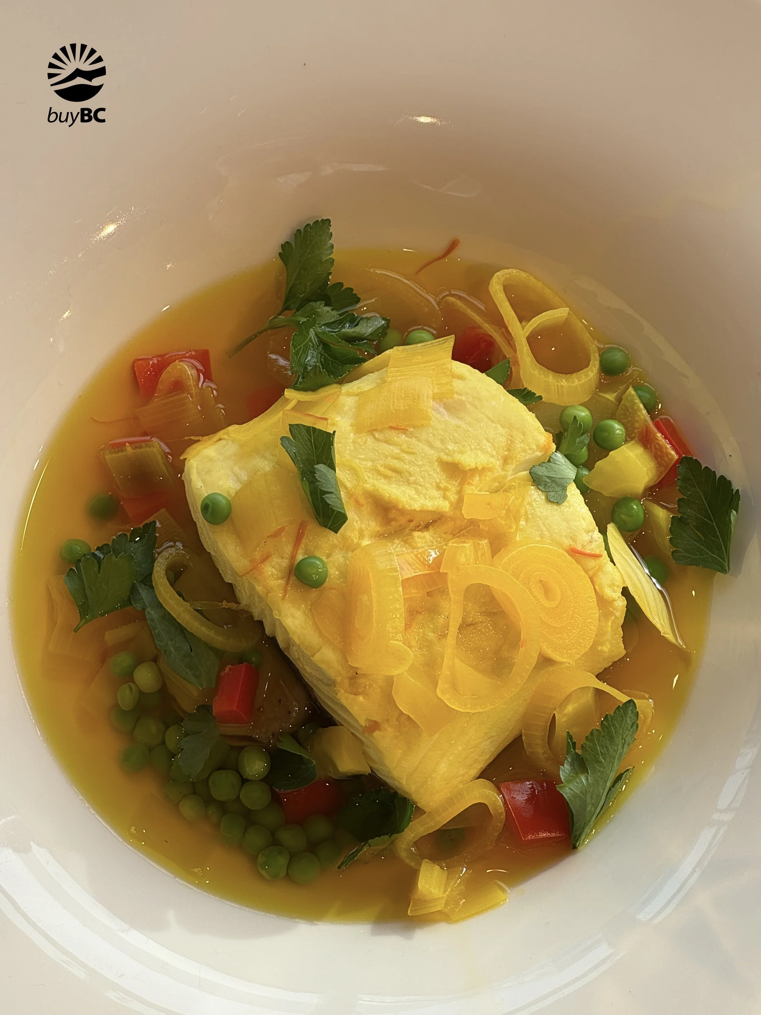 Poached Wild BC Halibut