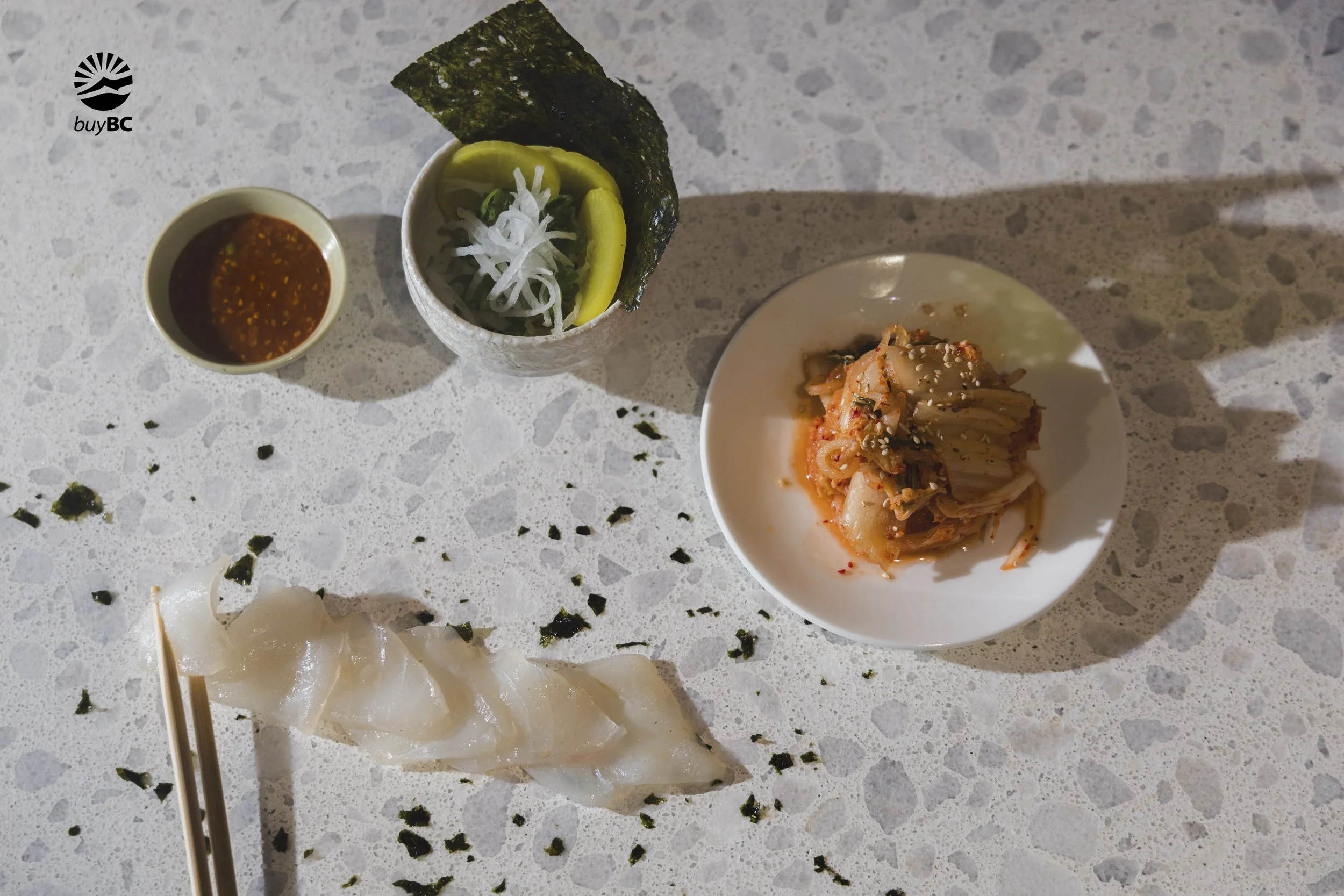 Korean Inspired Wild Pacific Halibut Crudo 