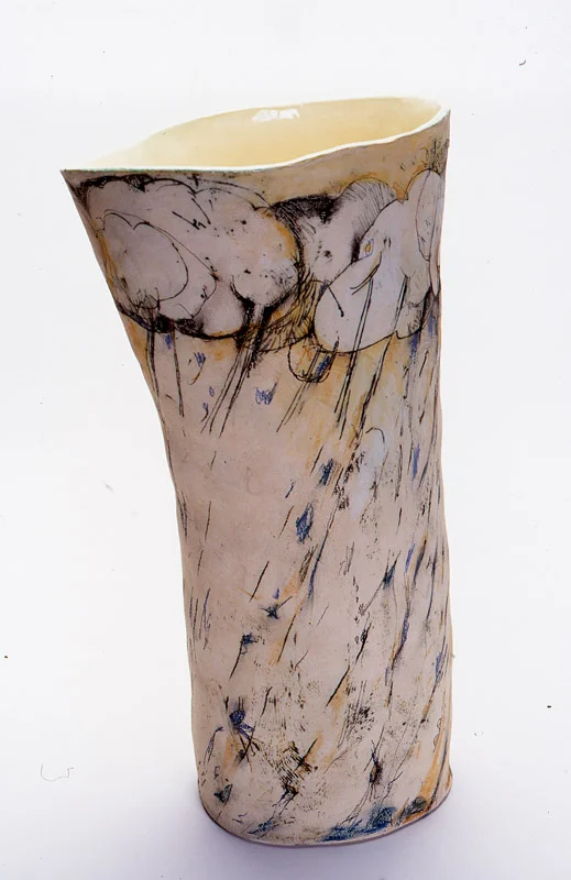 Zues' Power, 2012, mid-fired ceramic with underglazes, 80cm