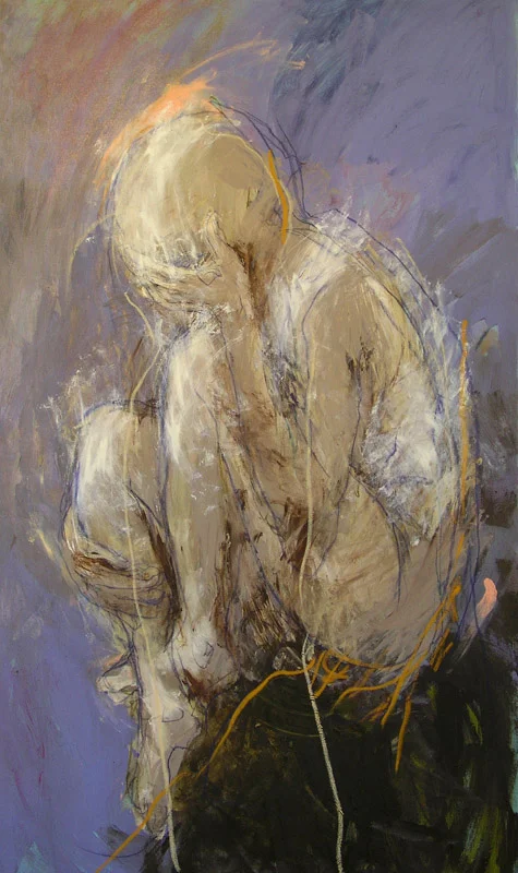Persephone, 2008, acrylic and oil stick on linen, 90cm(w)x150cm(h)