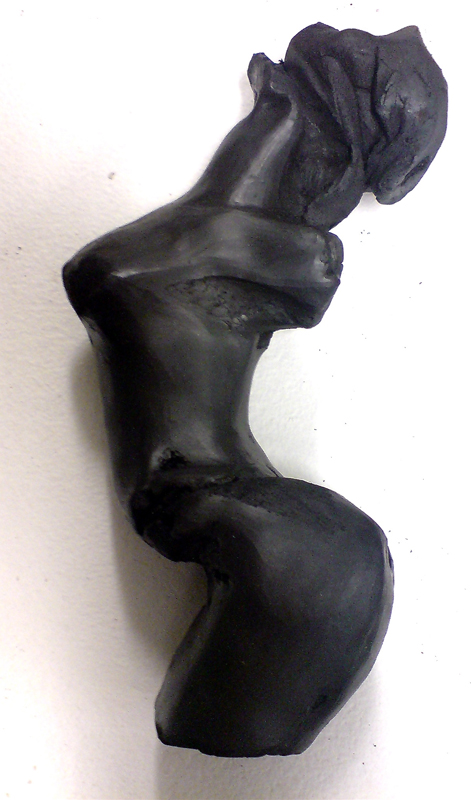 Effigy, 2008, blackware ceramic, 10cm(w)x25cm(h)