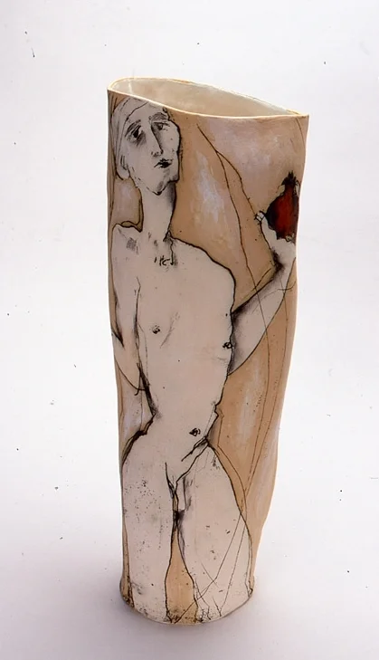 The Pomegranate, 2002, mid-fired ceramic, with underglazes, 70cm