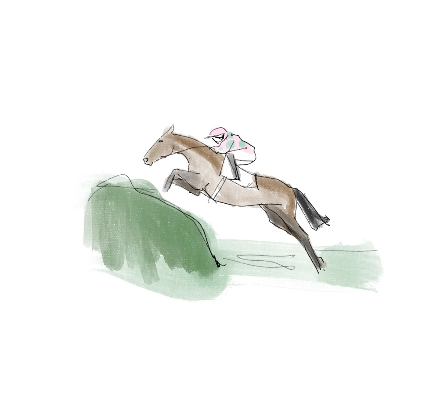 It&rsquo;s Cheltenham week! To someone who loves National Hunt racing it feels a little bit like Christmas Eve 🤩

I struggle to get a sense of immediacy and speed in my work, as I am prone to over thinking / over working / over egging. Producing the