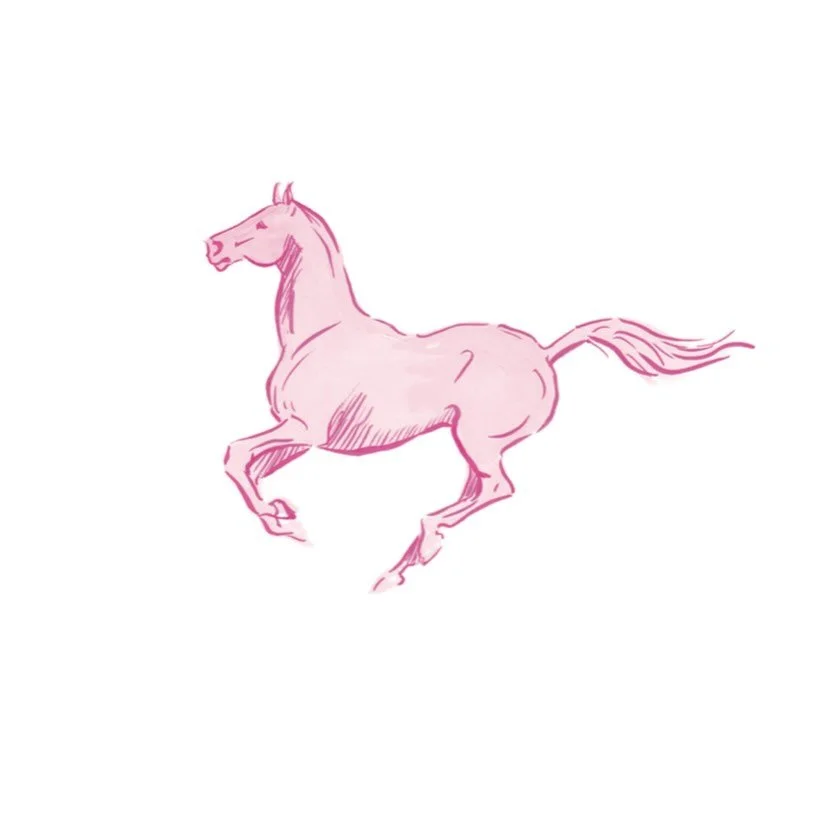 It is hard to overstate the significance of the horse in my life. Hopefully an auspicious year ahead for all! 新年快乐 🧧✨🐎🔥 
1. One of my little gouache horses
2. On my first pony Bubbles
3. Derry Moore&rsquo;s portrait of four generations of my famil