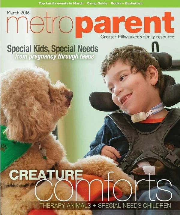  Metroparent Magazine, “Animals Can Play Key Role for Milwaukee-area Kids with Special Needs” &nbsp;featuring therapy dog, YOSHI. February 23, 2016:&nbsp;  http://archive.metroparentmagazine.com/newsandadvice/specialneeds/animals-can-play-key-role-f
