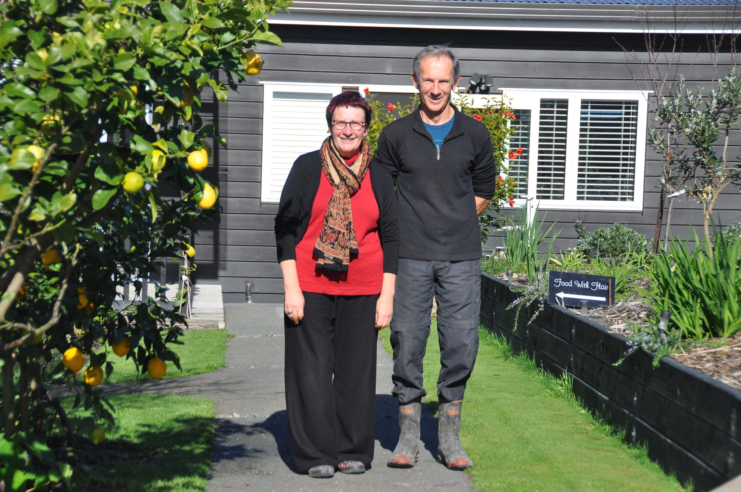 Lyndell Shannon with Garden Owner Simon Wright in Garden 2
