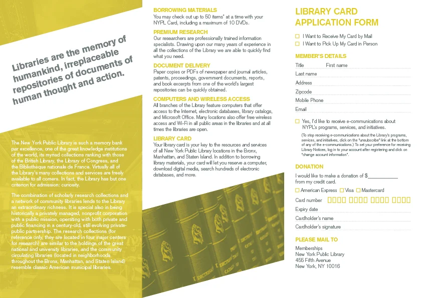 Brochure Layout - Inside