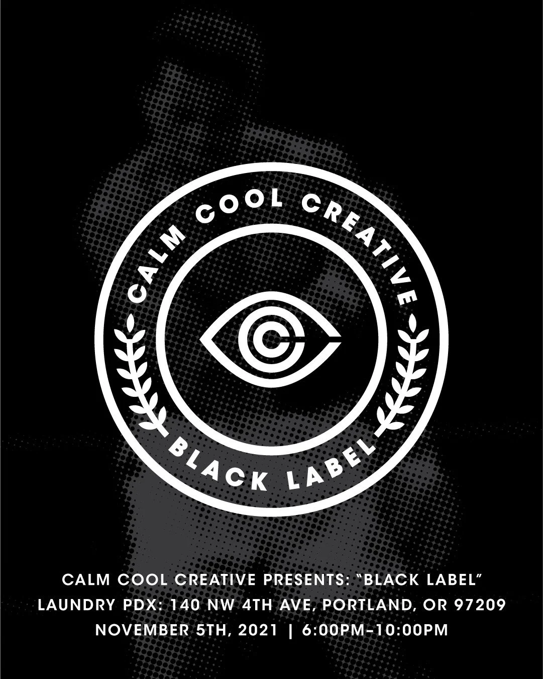 Black Label exhibition promotional poster