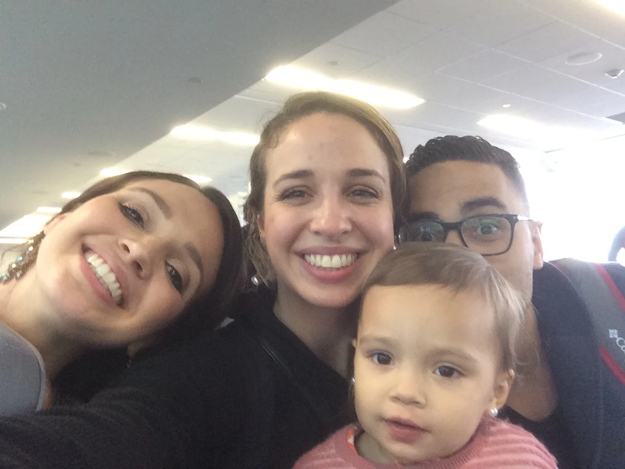 With the Adams in the Tulsa International Airport