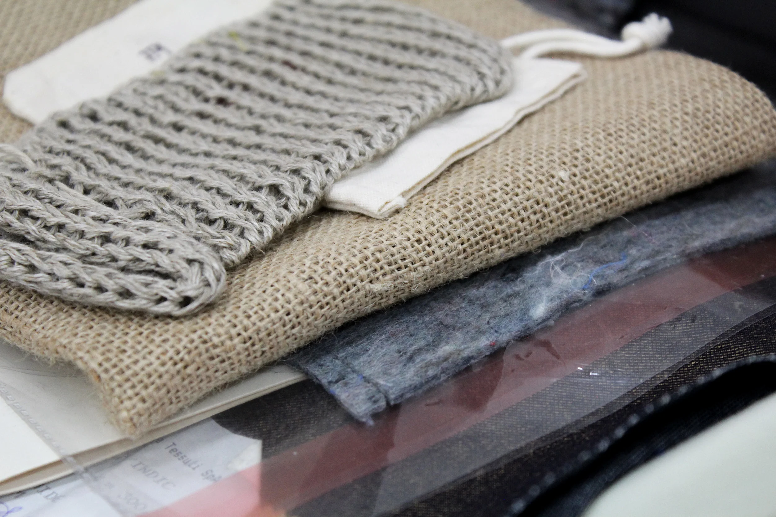 Natural textiles: hemp, jute and cotton Below- Mogye and Dong Jin Textiles