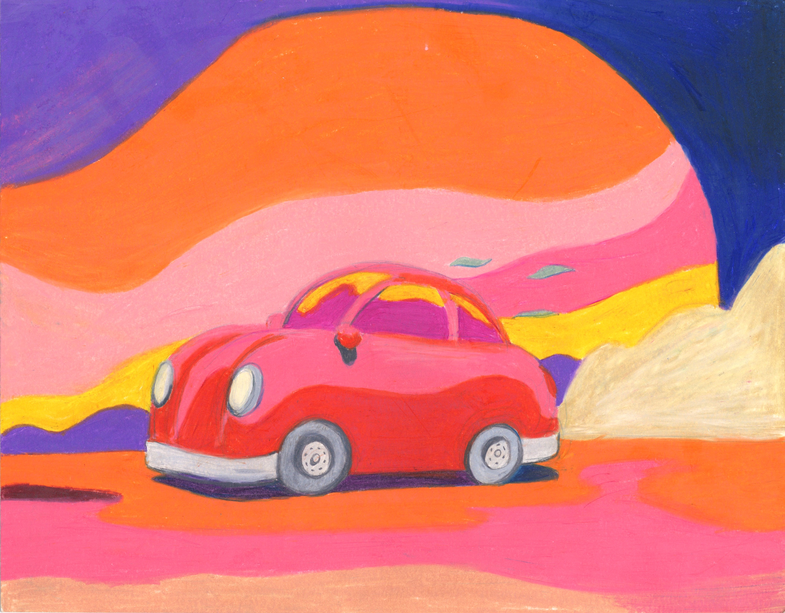 Car - 9" x 12" - Colored Pencil on Paper - 2019