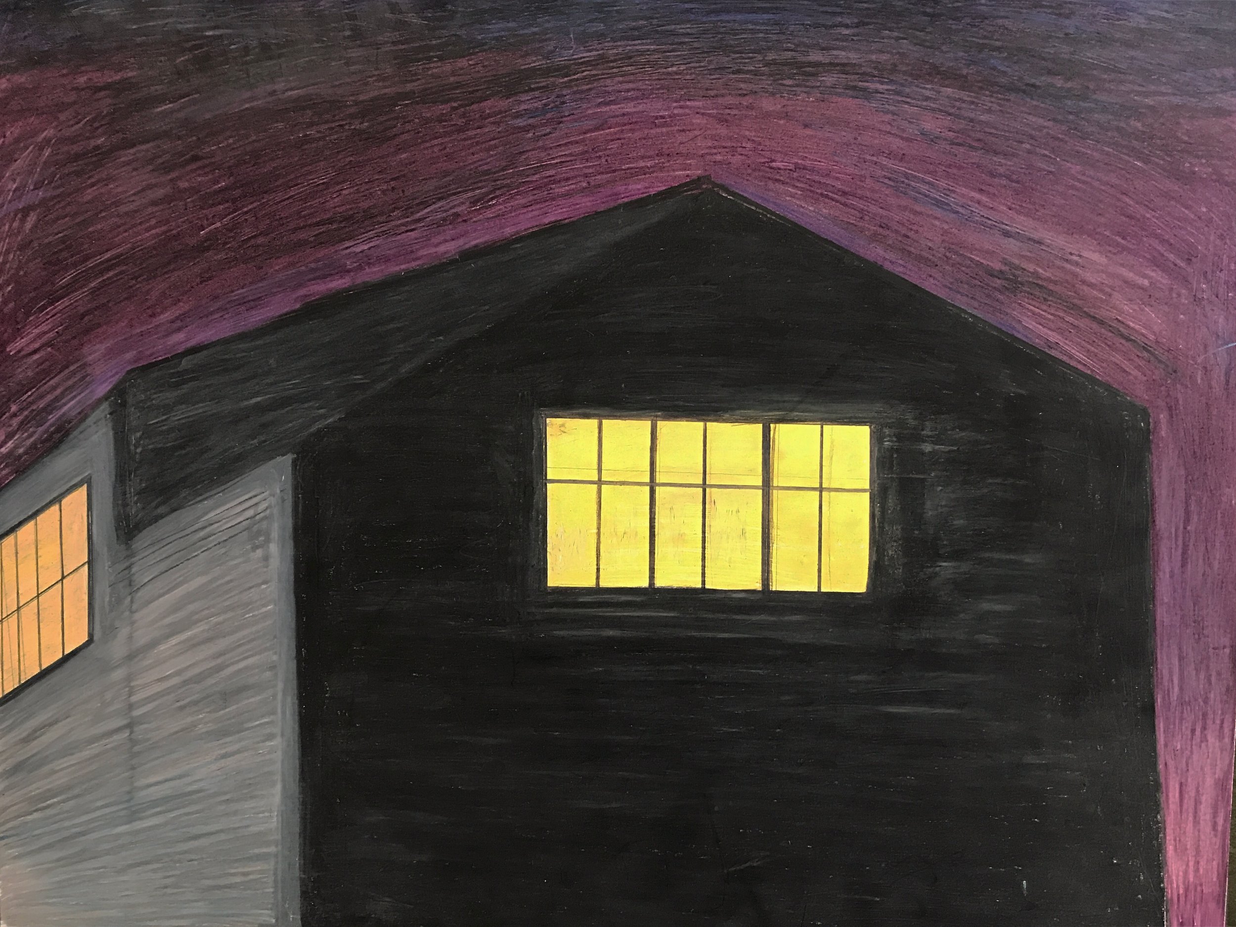 Garage - 20" x 16" - Colored Pencil on Paper - 2019