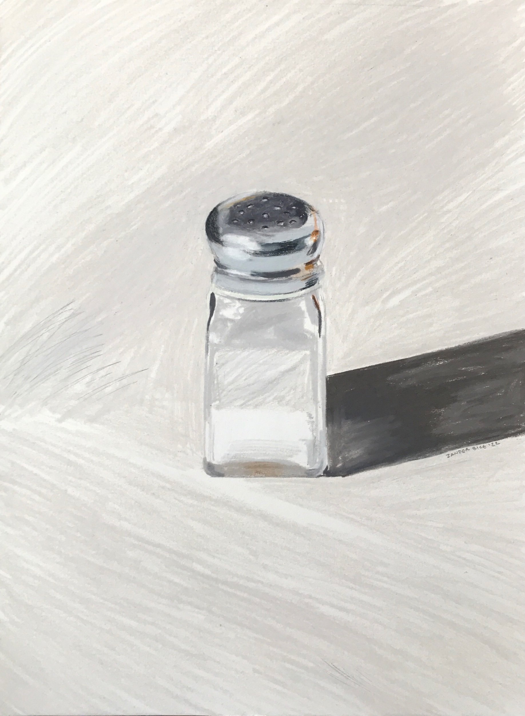 Salt Shaker - Colored Pencil on Paper - 9”x12”, 2022