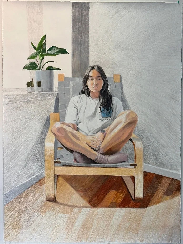 Sara Portrait, 72"x51", Colored Pencil on Paper, 2026