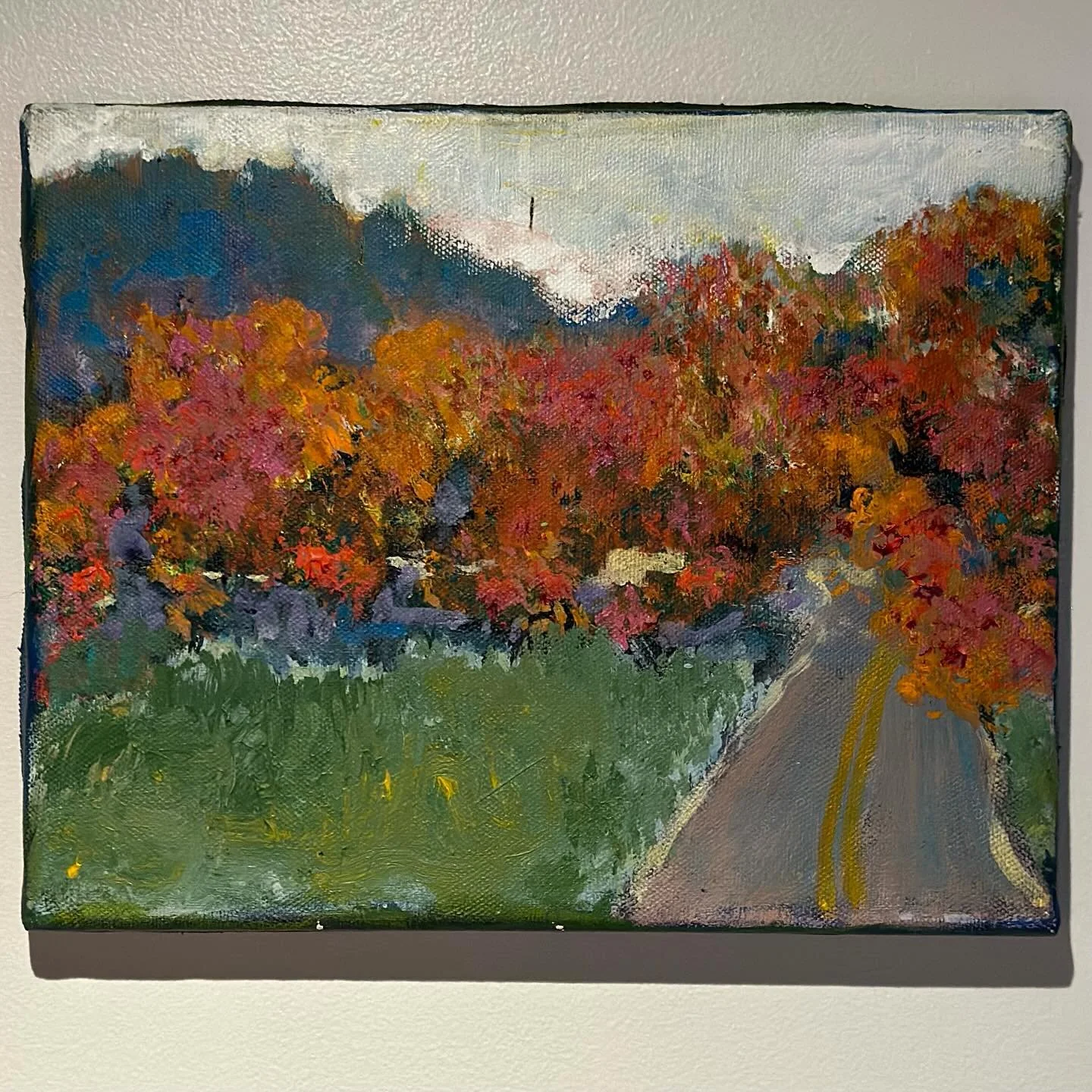 Sugar Hollow ⬅️

Acrylic on canvas, signed Nancy Shook, 10&rdquo; x 8&rdquo;