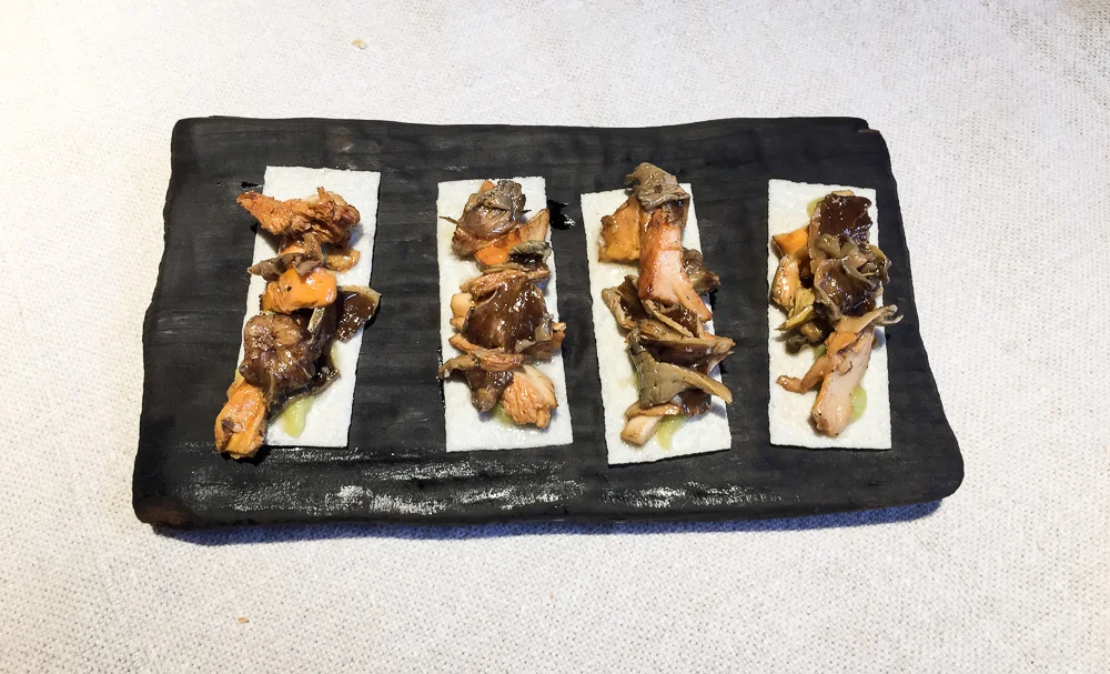 Wild mushroom toasts