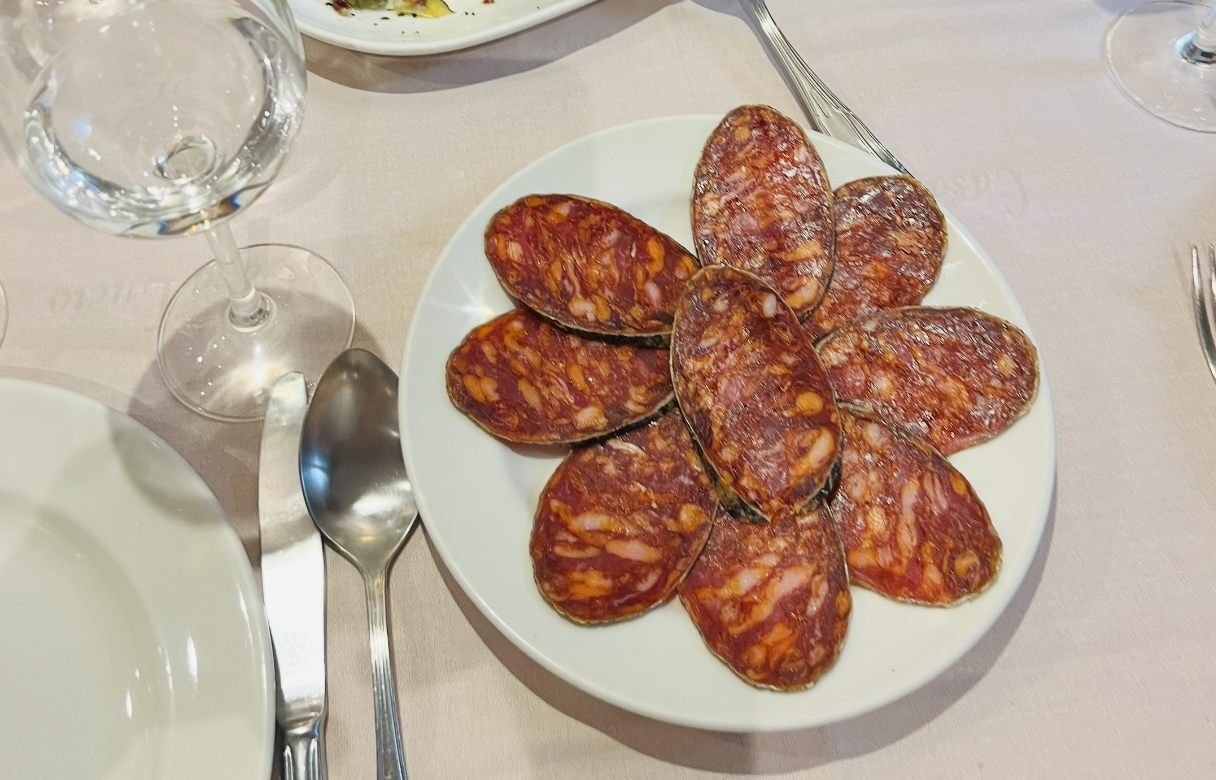 chorizo ibérico de bellota at bertakoteka san sebastián